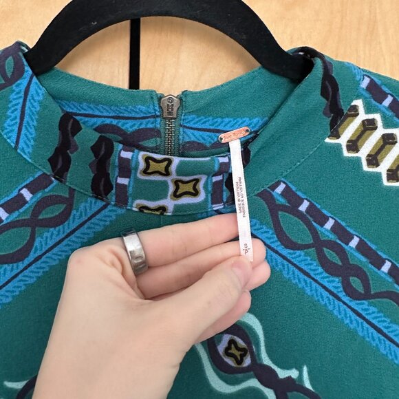 Free People Stella Green Longsleeve Dress - Women's Small - Picture 4 of 8